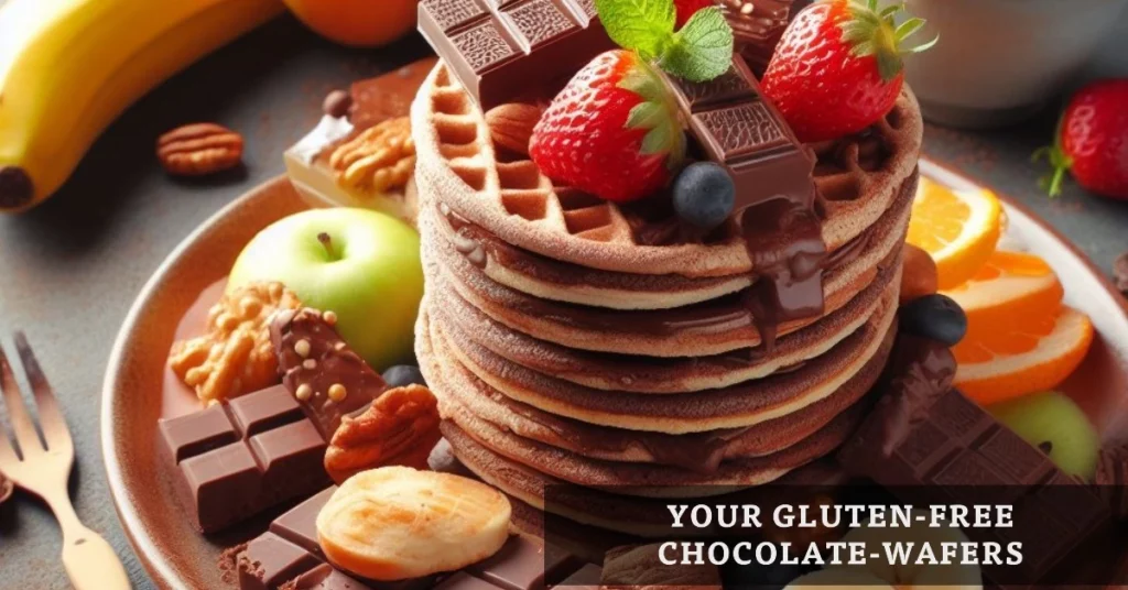 Gluten Free Chocolate Wafers on Plate
